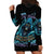 I Can't Go To Hell Mad Reaper Skull Hoodie Dress - Wonder Print Shop