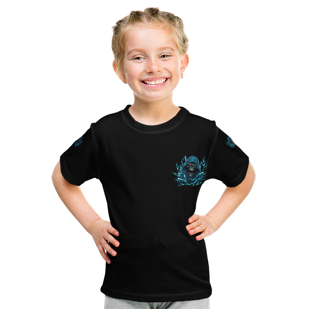 I Can't Go To Hell Mad Reaper Skull Kid T Shirt - Wonder Print Shop