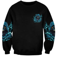 I Can't Go To Hell Mad Reaper Skull Sweatshirt - Wonder Print Shop