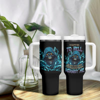 I Can't Go To Hell Mad Reaper Skull Tumbler With Handle - Wonder Print Shop