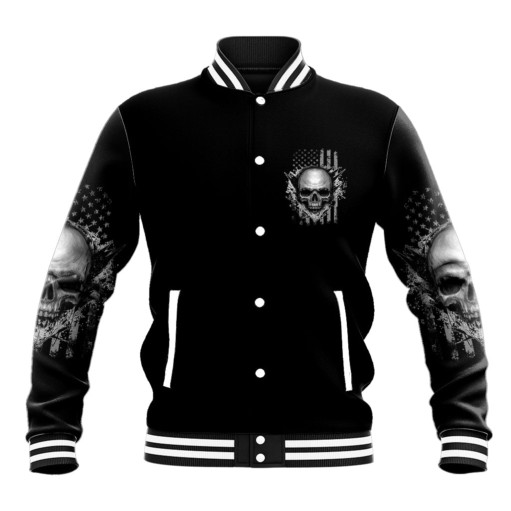 I Am Who I Am Skull Baseball Jacket - Wonder Print Shop