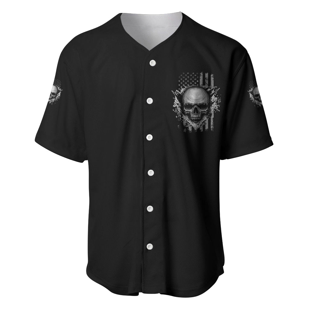 I Am Who I Am Skull Baseball Jersey - Wonder Print Shop