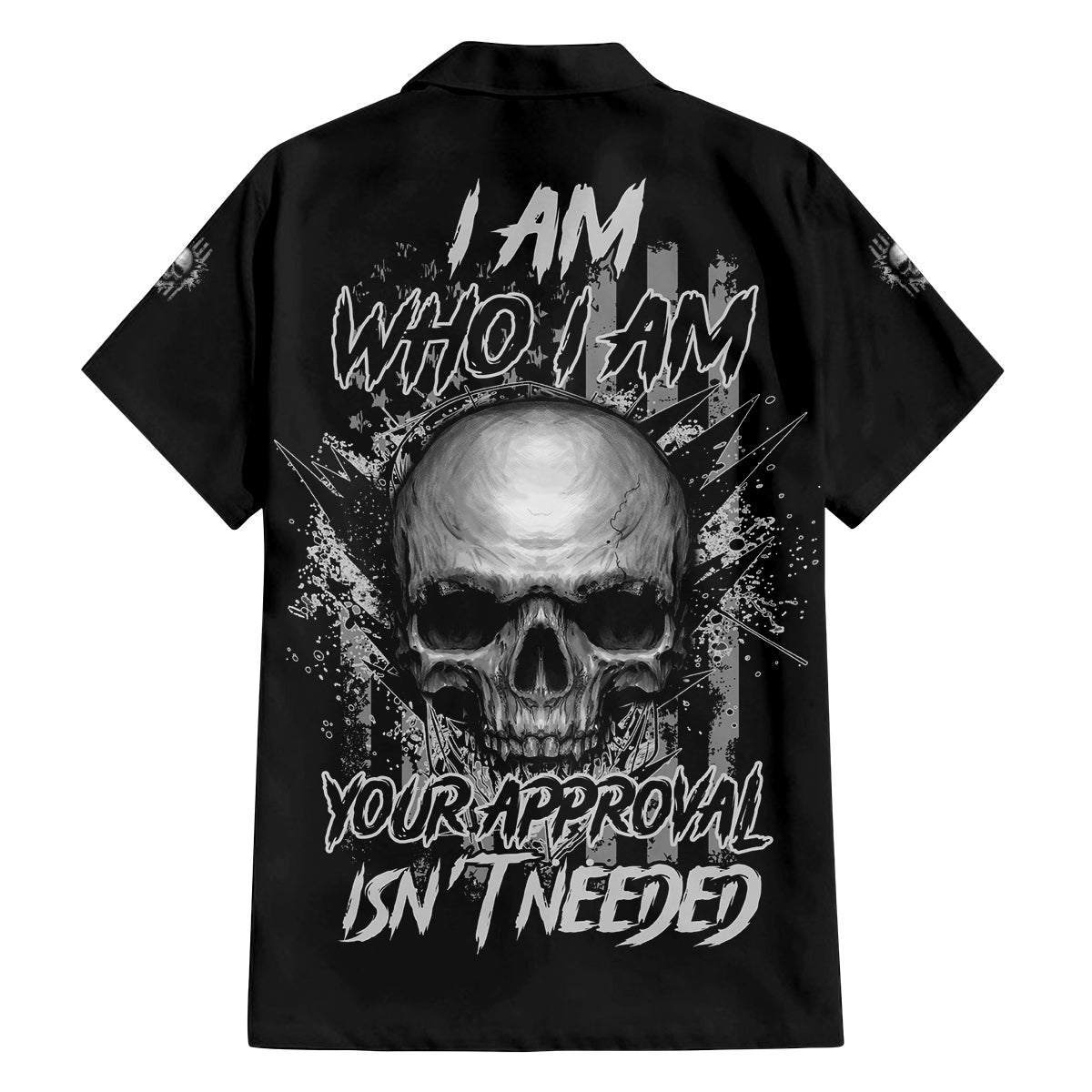 I Am Who I Am Skull Family Matching Long Sleeve Bodycon Dress and Hawaiian Shirt - Wonder Print Shop