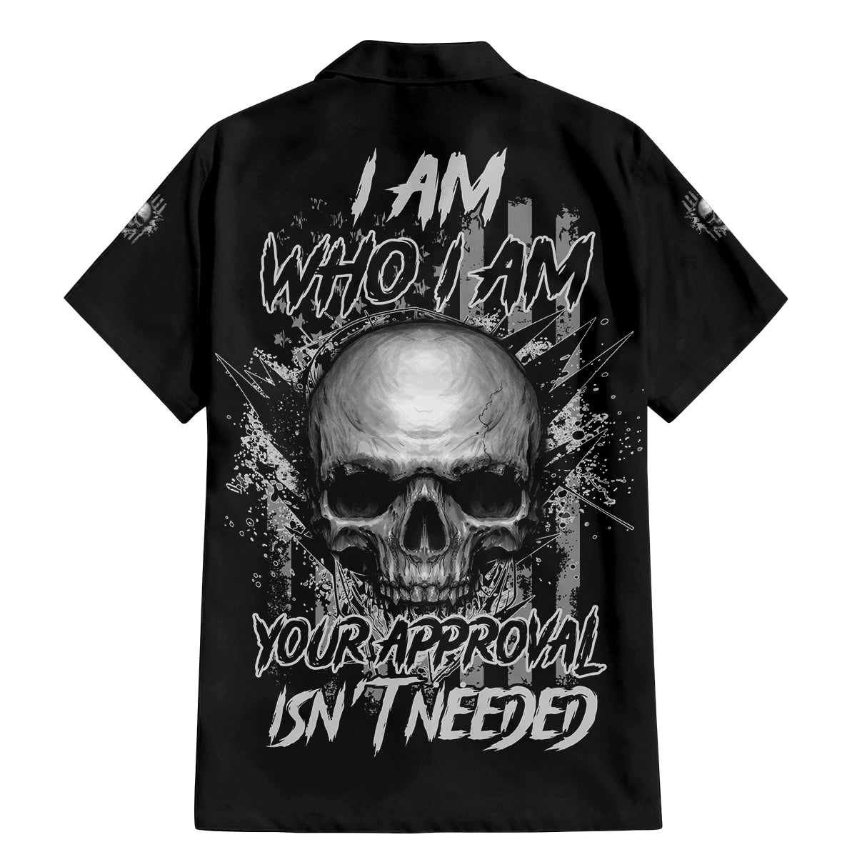 I Am Who I Am Skull Family Matching Mermaid Dress and Hawaiian Shirt - Wonder Print Shop