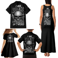 I Am Who I Am Skull Family Matching Tank Maxi Dress and Hawaiian Shirt - Wonder Print Shop