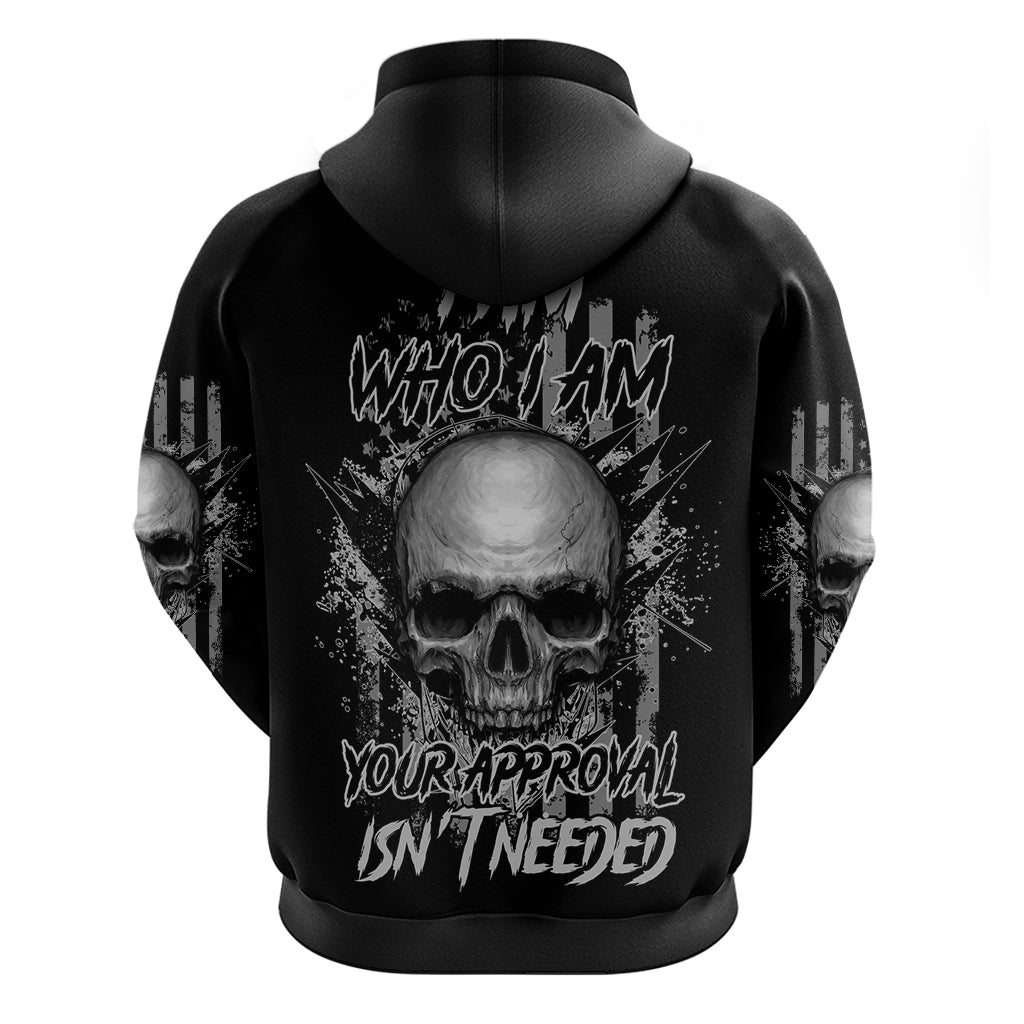 I Am Who I Am Skull Hoodie - Wonder Print Shop