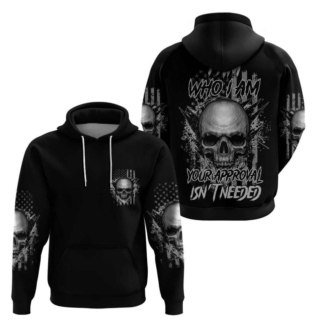 I Am Who I Am Skull Hoodie - Wonder Print Shop