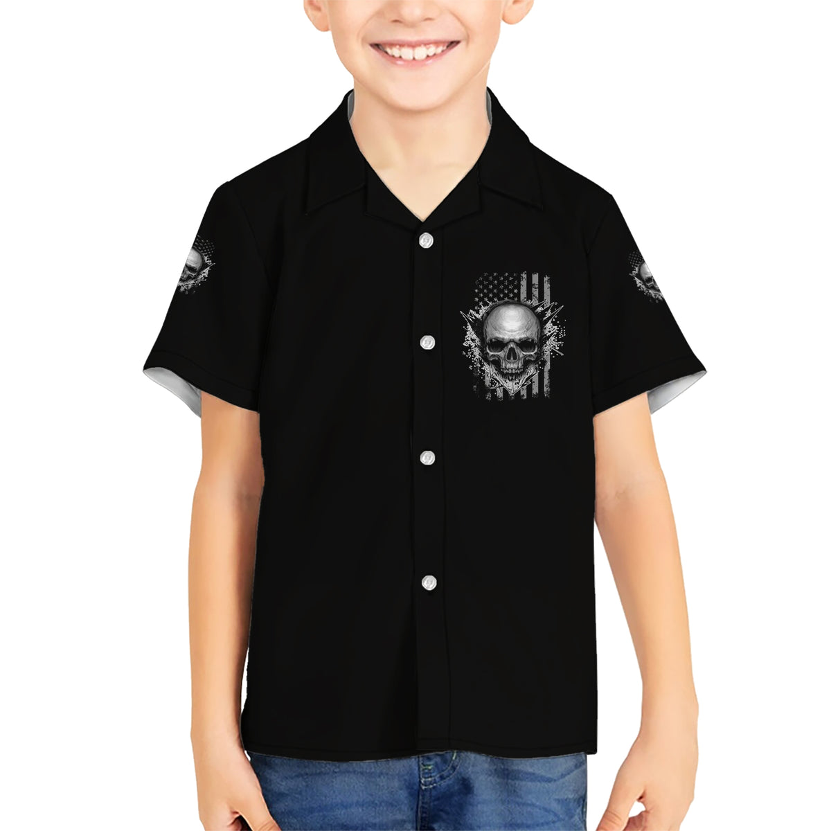 I Am Who I Am Skull Kid Hawaiian Shirt - Wonder Print Shop
