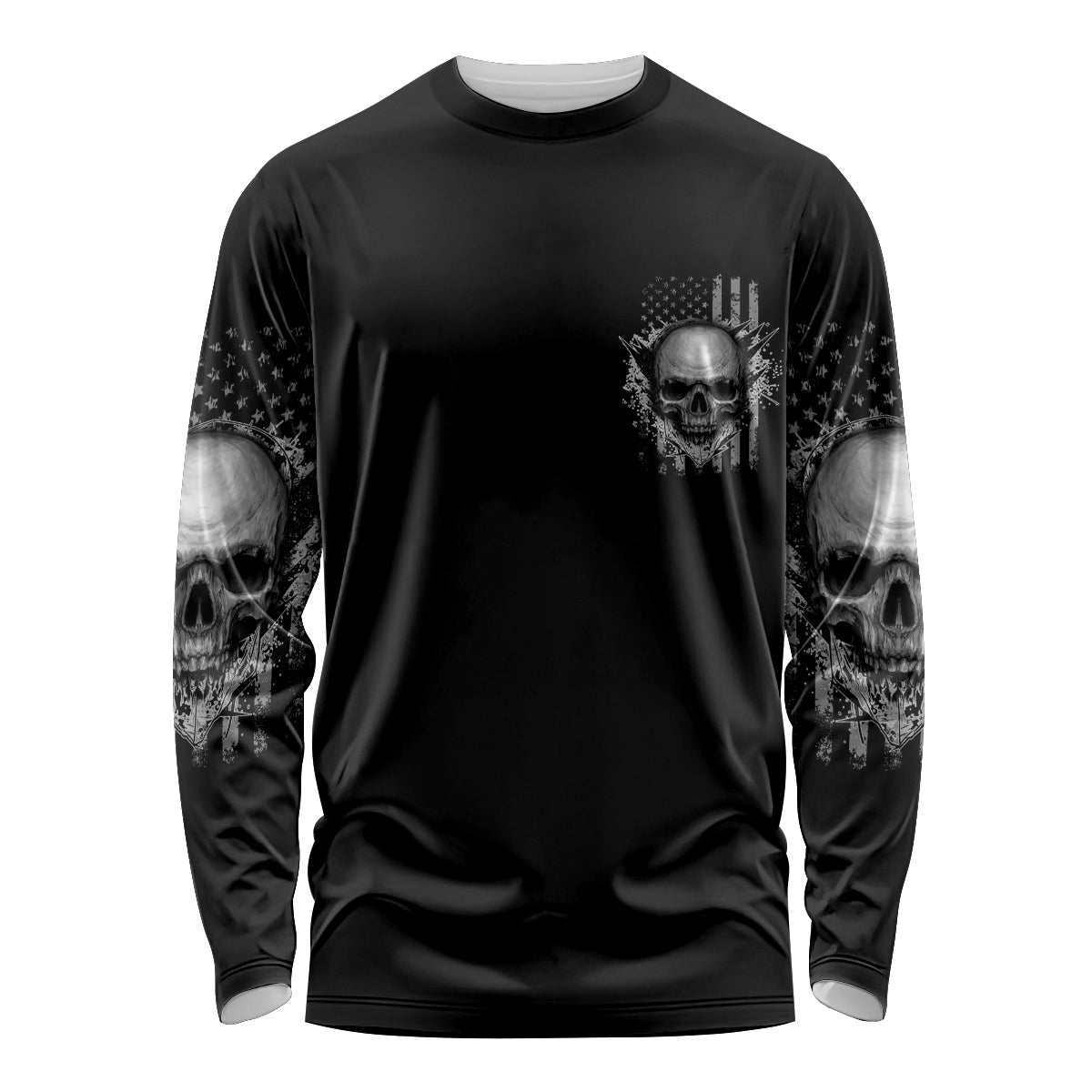 I Am Who I Am Skull Long Sleeve Shirt - Wonder Print Shop
