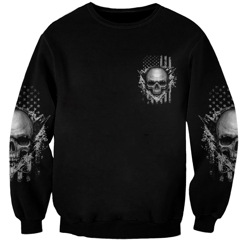 I Am Who I Am Skull Sweatshirt - Wonder Print Shop