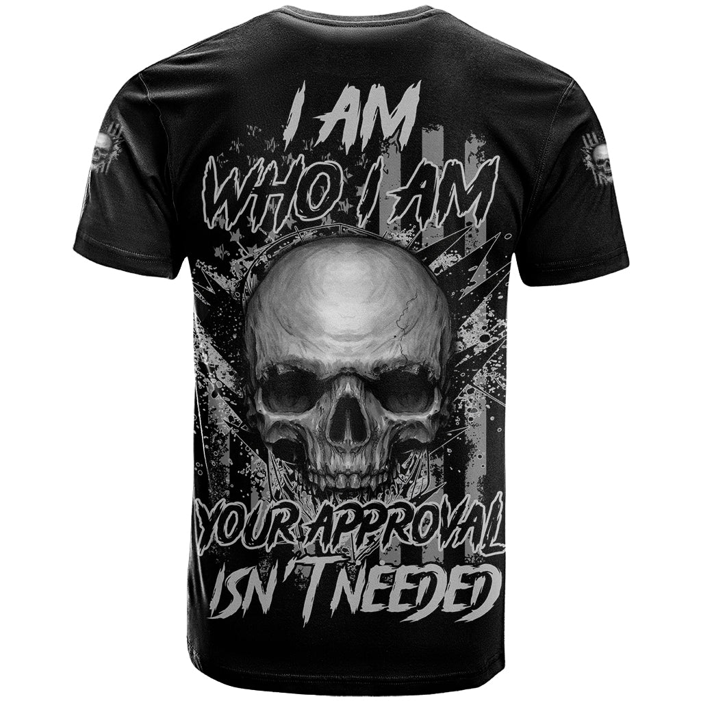 I Am Who I Am Skull T Shirt - Wonder Print Shop