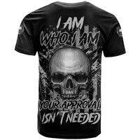 I Am Who I Am Skull T Shirt - Wonder Print Shop