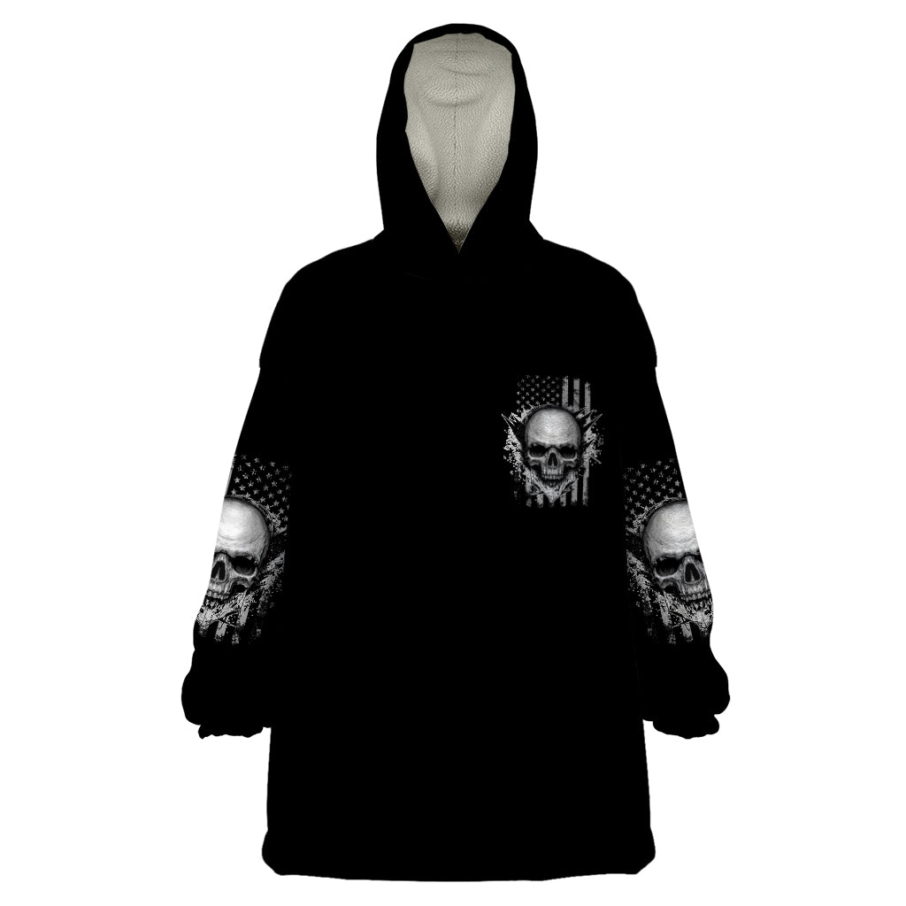 I Am Who I Am Skull Wearable Blanket Hoodie - Wonder Print Shop
