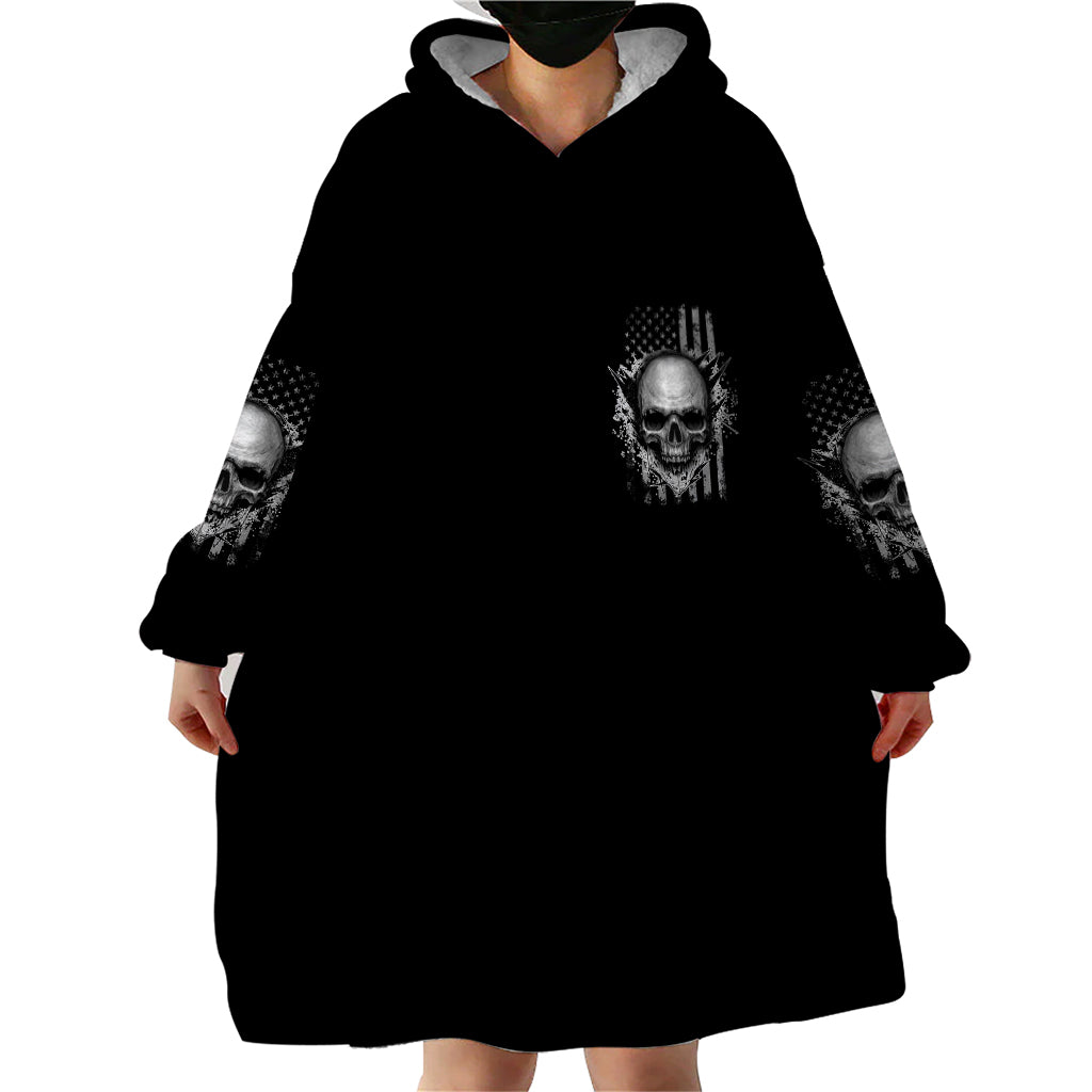 I Am Who I Am Skull Wearable Blanket Hoodie - Wonder Print Shop