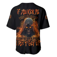 If You Kick Me When I'm Down Baseball Jersey - Wonder Print Shop