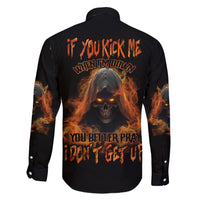 If You Kick Me When I'm Down Family Matching Short Sleeve Bodycon Dress and Hawaiian Shirt - Wonder Print Shop