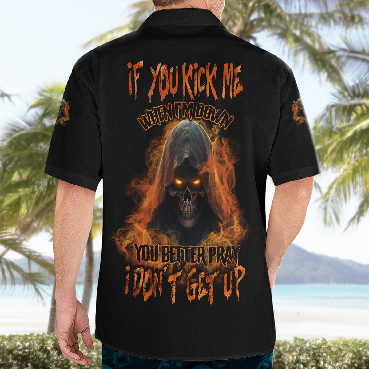 If You Kick Me When I'm Down Hawaiian Shirt - Wonder Print Shop
