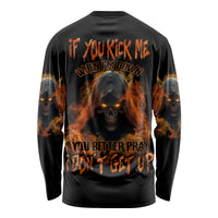 If You Kick Me When I'm Down Long Sleeve Shirt - Wonder Print Shop