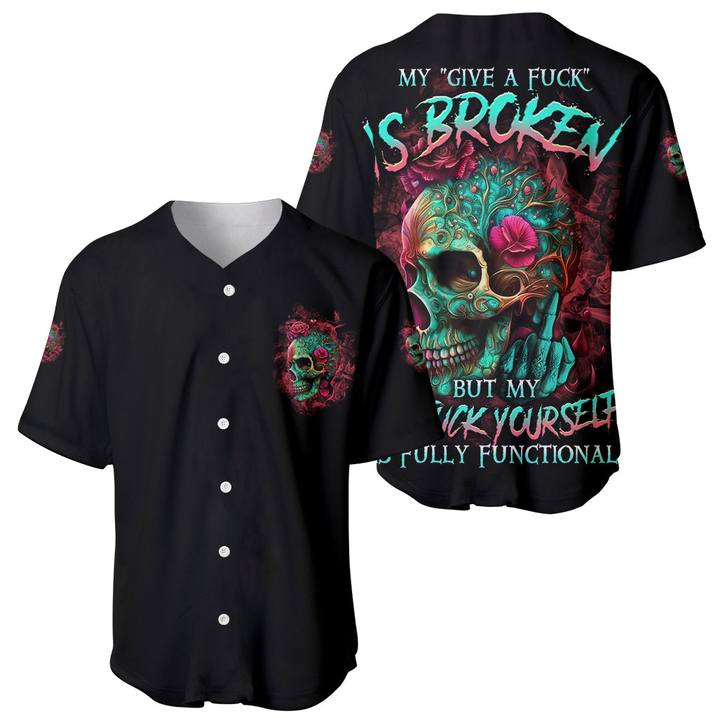Give Me A F Is Broken But My Go F Yourself Baseball Jersey - Wonder Print Shop