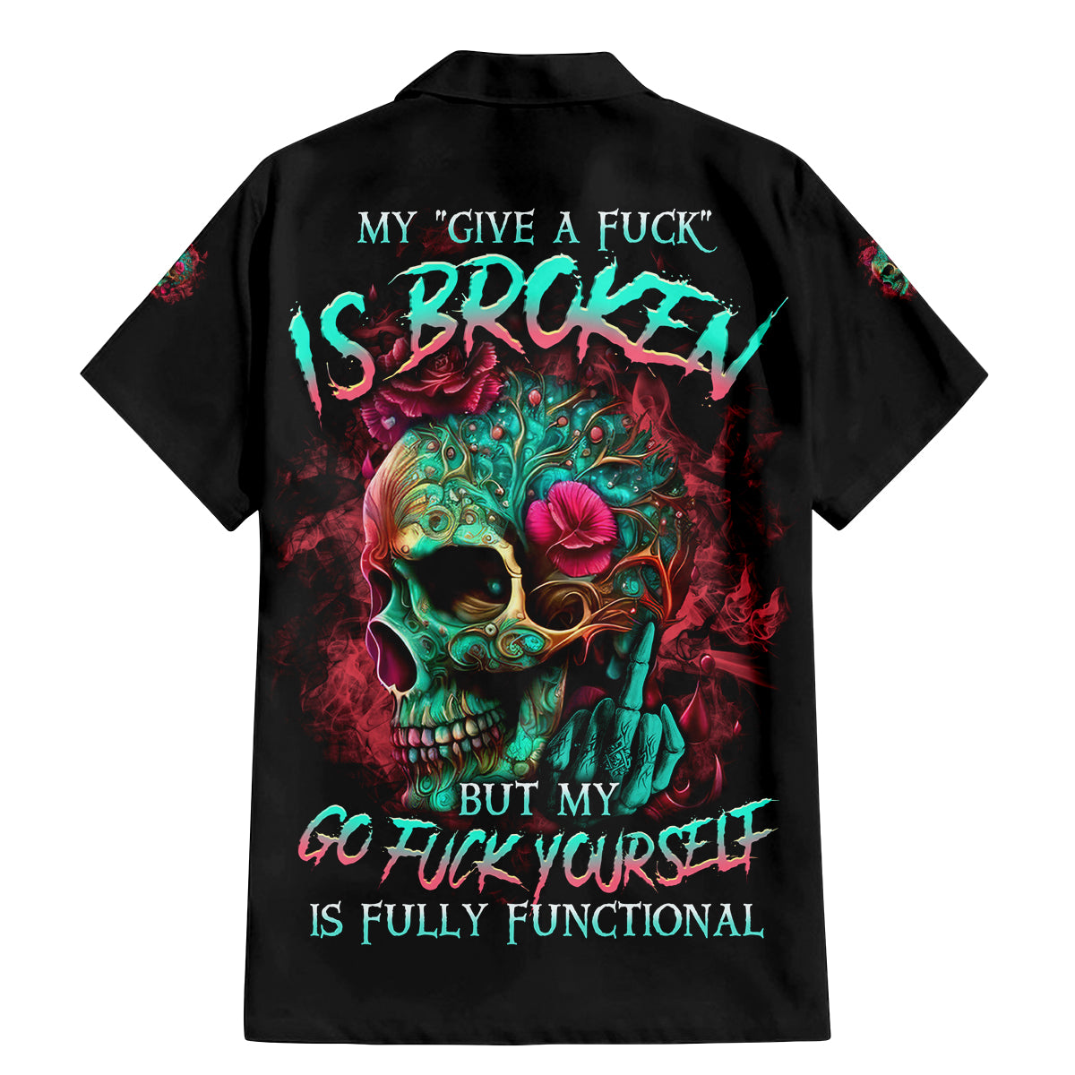 Give Me A F Is Broken But My Go F Yourself Family Matching Mermaid Dress and Hawaiian Shirt - Wonder Print Shop