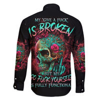 Give Me A F Is Broken But My Go F Yourself Family Matching Mermaid Dress and Hawaiian Shirt - Wonder Print Shop