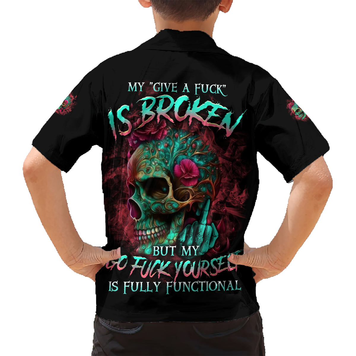 Give Me A F Is Broken But My Go F Yourself Kid Hawaiian Shirt - Wonder Print Shop