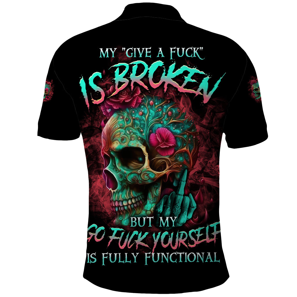 Give Me A F Is Broken But My Go F Yourself Polo Shirt - Wonder Print Shop
