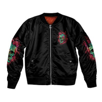 Give Me A F Is Broken But My Go F Yourself Sleeve Zip Bomber Jacket - Wonder Print Shop