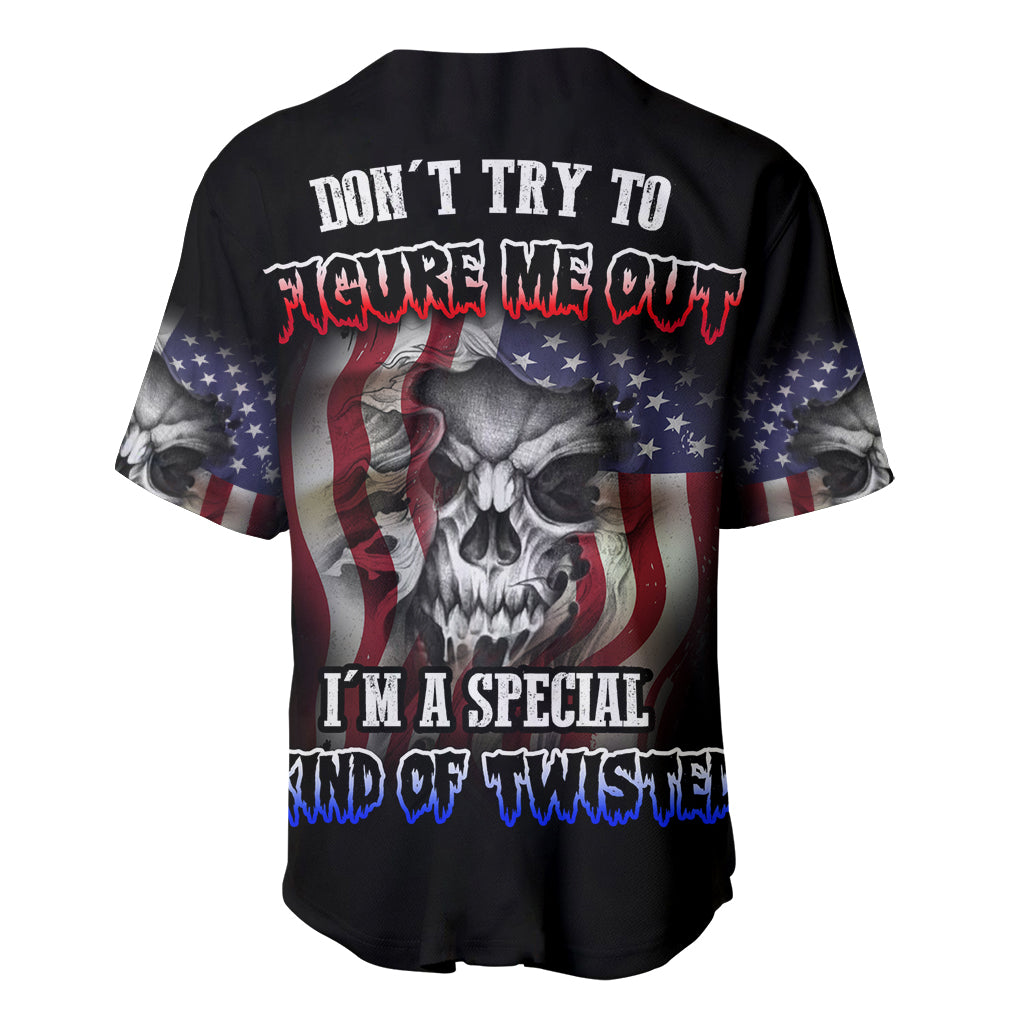 Don't Try To Figure Me Out Baseball Jersey - Wonder Print Shop