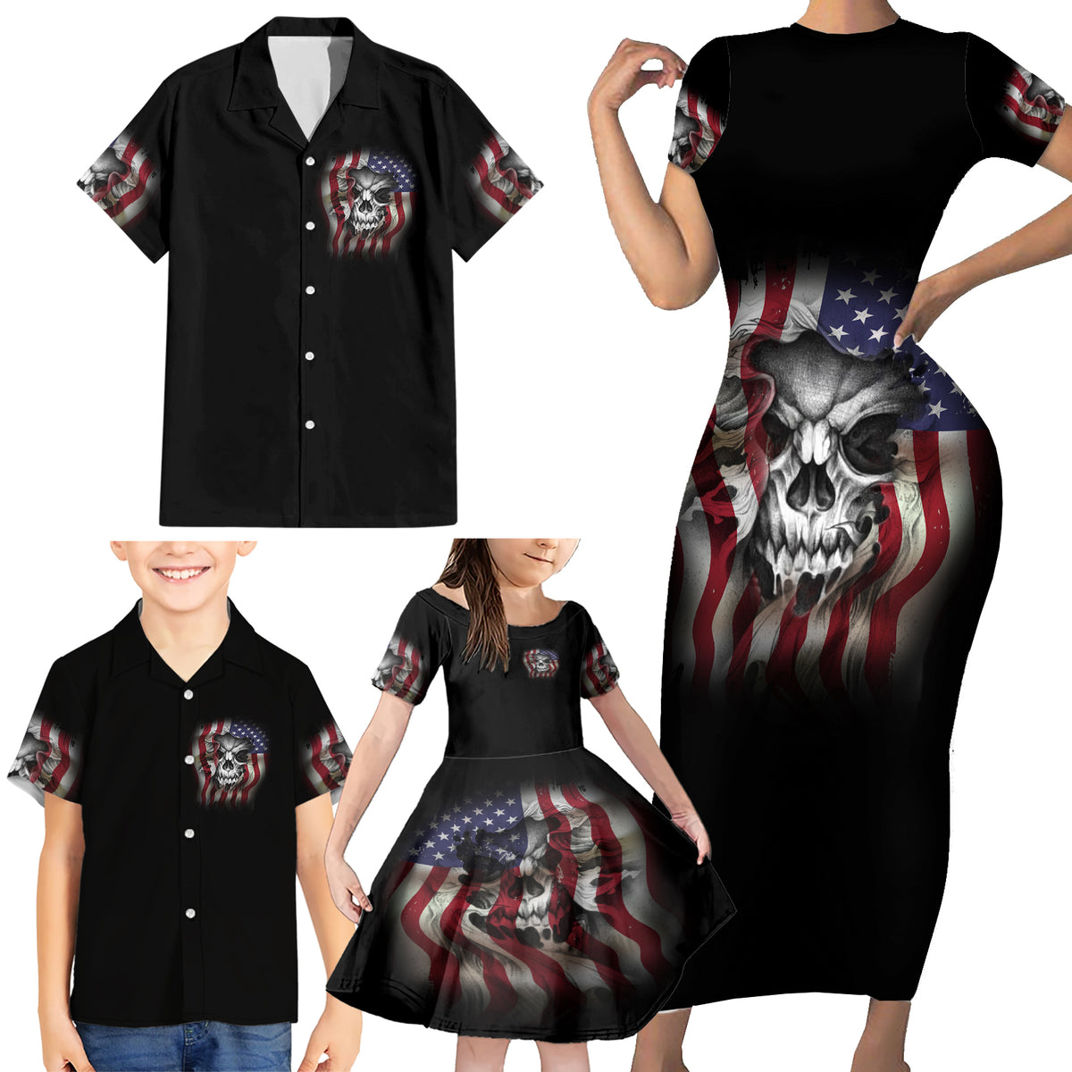 Don't Try To Figure Me Out Family Matching Short Sleeve Bodycon Dress and Hawaiian Shirt - Wonder Print Shop