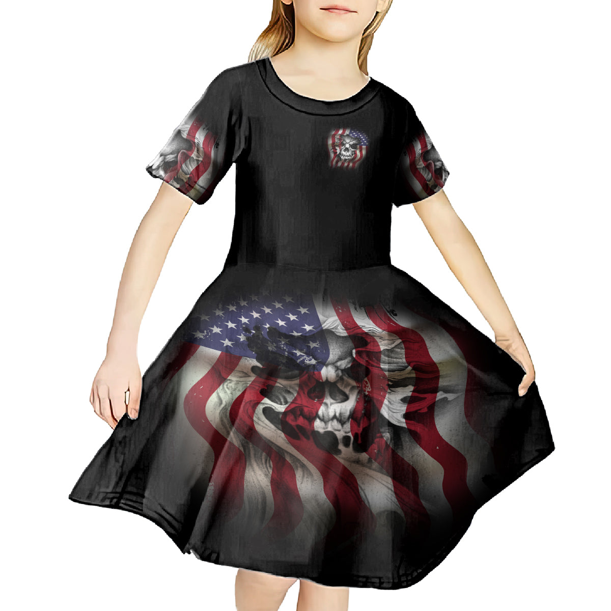 Don't Try To Figure Me Out Kid Short Sleeve Dress - Wonder Print Shop