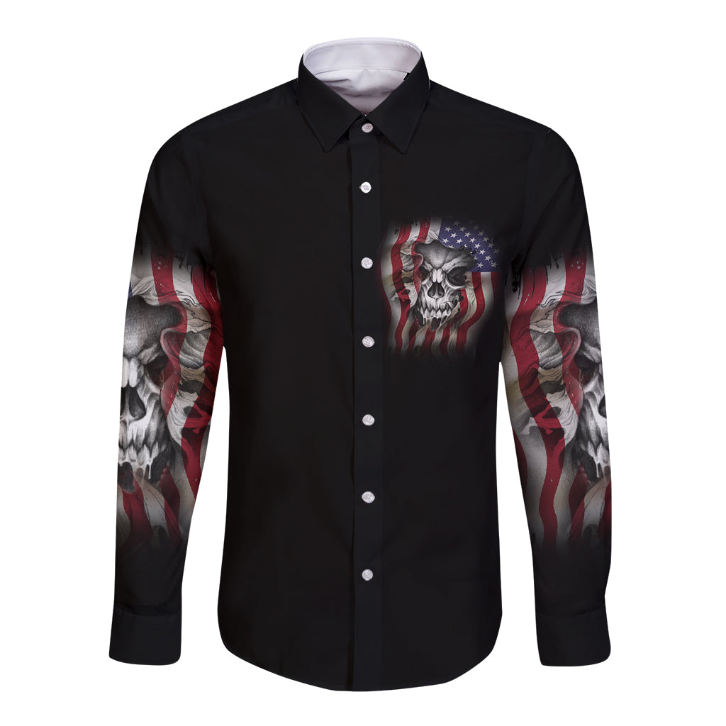 Don't Try To Figure Me Out Long Sleeve Button Shirt - Wonder Print Shop