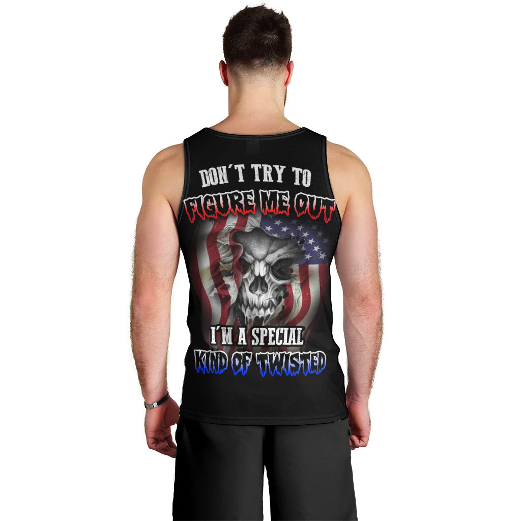 Don't Try To Figure Me Out Men Tank Top - Wonder Print Shop