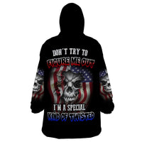 Don't Try To Figure Me Out Wearable Blanket Hoodie - Wonder Print Shop
