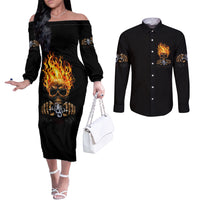 dilligaf-flame-skull-with-g-couples-matching-off-the-shoulder-long-sleeve-dress-and-long-sleeve-button-shirt