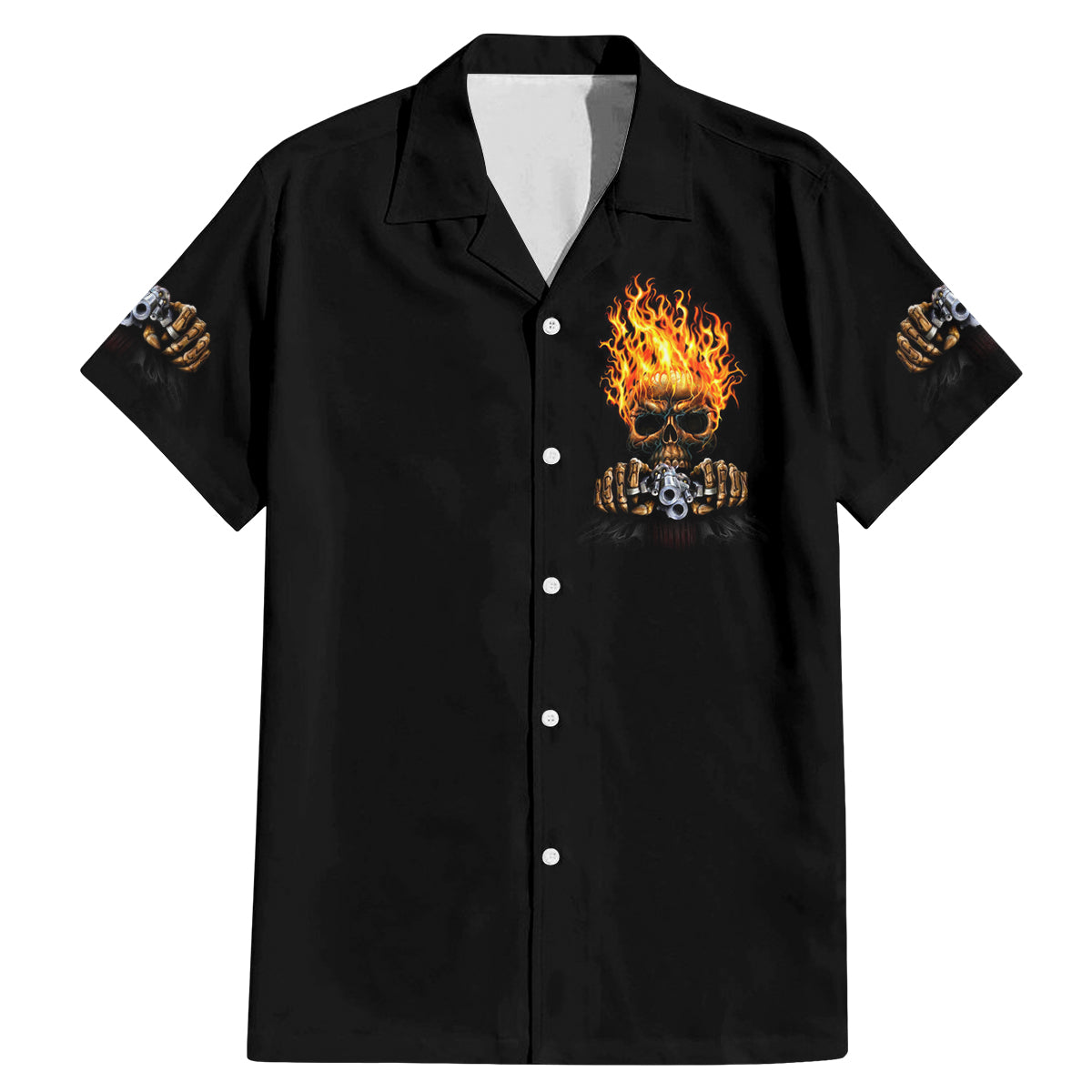 Dilligaf Flame Skull With G Family Matching Mermaid Dress and Hawaiian Shirt - Wonder Print Shop