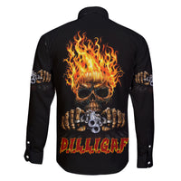 Dilligaf Flame Skull With G Family Matching Summer Maxi Dress and Hawaiian Shirt - Wonder Print Shop