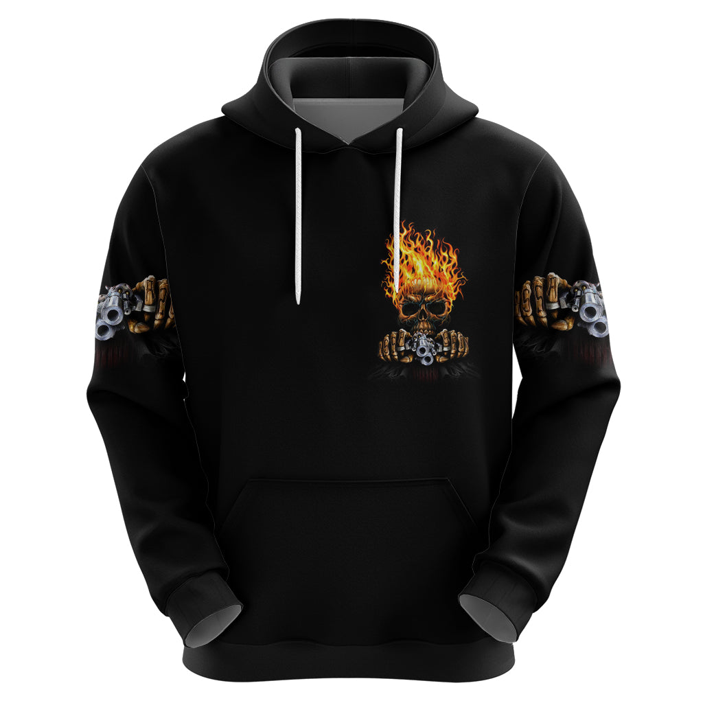 Dilligaf Flame Skull With G Hoodie - Wonder Print Shop