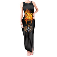 Dilligaf Flame Skull With G Tank Maxi Dress - Wonder Print Shop