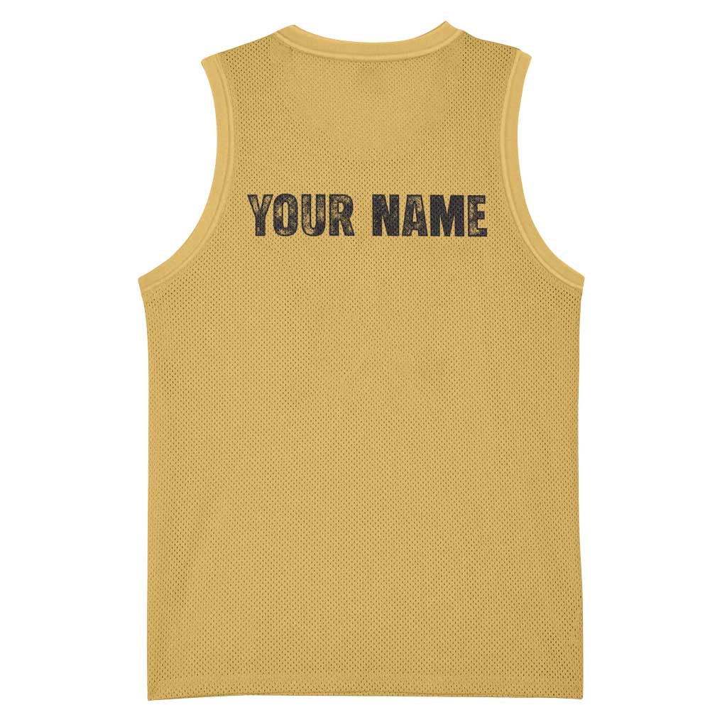 Custom Retro Bowling Basketball Jersey with Diamond Stripe Pattern North Bowl Logo - Wonder Print Shop