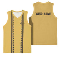 Custom Retro Bowling Basketball Jersey with Diamond Stripe Pattern North Bowl Logo - Wonder Print Shop