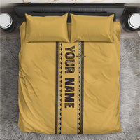 Custom Retro Bowling Bedding Set with Diamond Stripe Pattern North Bowl Logo - Wonder Print Shop