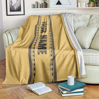 Custom Retro Bowling Blanket with Diamond Stripe Pattern North Bowl Logo - Wonder Print Shop