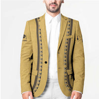 Custom Retro Bowling Blazer with Diamond Stripe Pattern North Bowl Logo - Wonder Print Shop