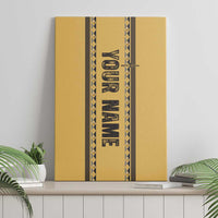 Custom Retro Bowling Canvas Wall Art with Diamond Stripe Pattern North Bowl Logo - Wonder Print Shop