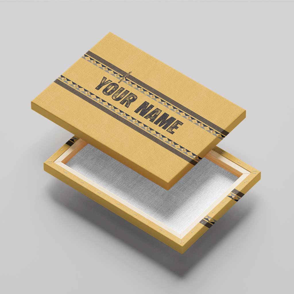 Custom Retro Bowling Canvas Wall Art with Diamond Stripe Pattern North Bowl Logo - Wonder Print Shop