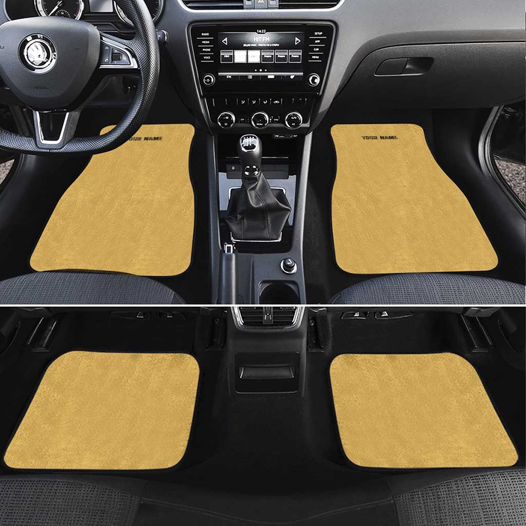 Custom Retro Bowling Car Mats with Diamond Stripe Pattern North Bowl Logo - Wonder Print Shop