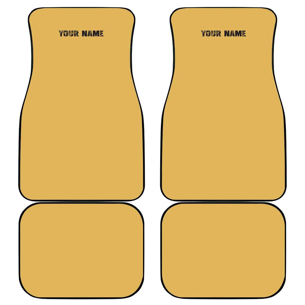 Custom Retro Bowling Car Mats with Diamond Stripe Pattern North Bowl Logo - Wonder Print Shop