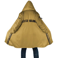 Custom Retro Bowling Cloak with Diamond Stripe Pattern North Bowl Logo - Wonder Print Shop