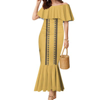 Custom Retro Bowling Family Matching Mermaid Dress and Hawaiian Shirt with Diamond Stripe Pattern North Bowl Logo - Wonder Print Shop